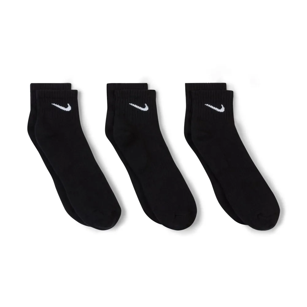 nike 3 Pack Unisex Everyday Cushioned Quarter