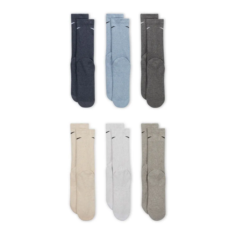 nike 6 Pack Unisex Everyday Plus Cushioned Crew