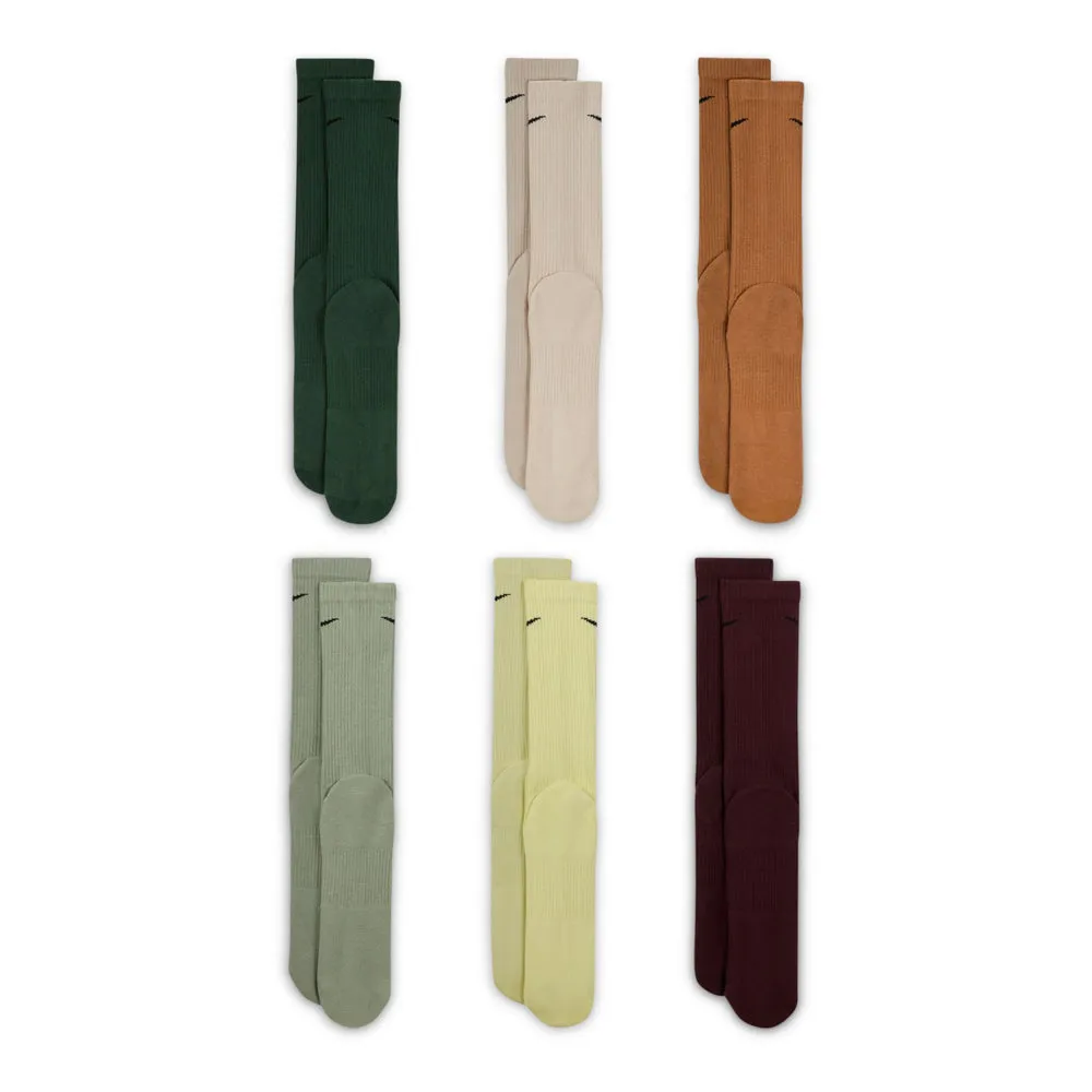 nike 6 Pack Unisex Everyday Plus Cushioned Crew
