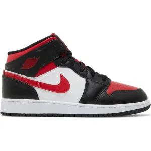 Nike Air Jordan 1 Mid 'Bred Toe' 2022 GS