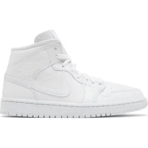 Nike Air Jordan 1 Mid 'Triple White' 2022 W