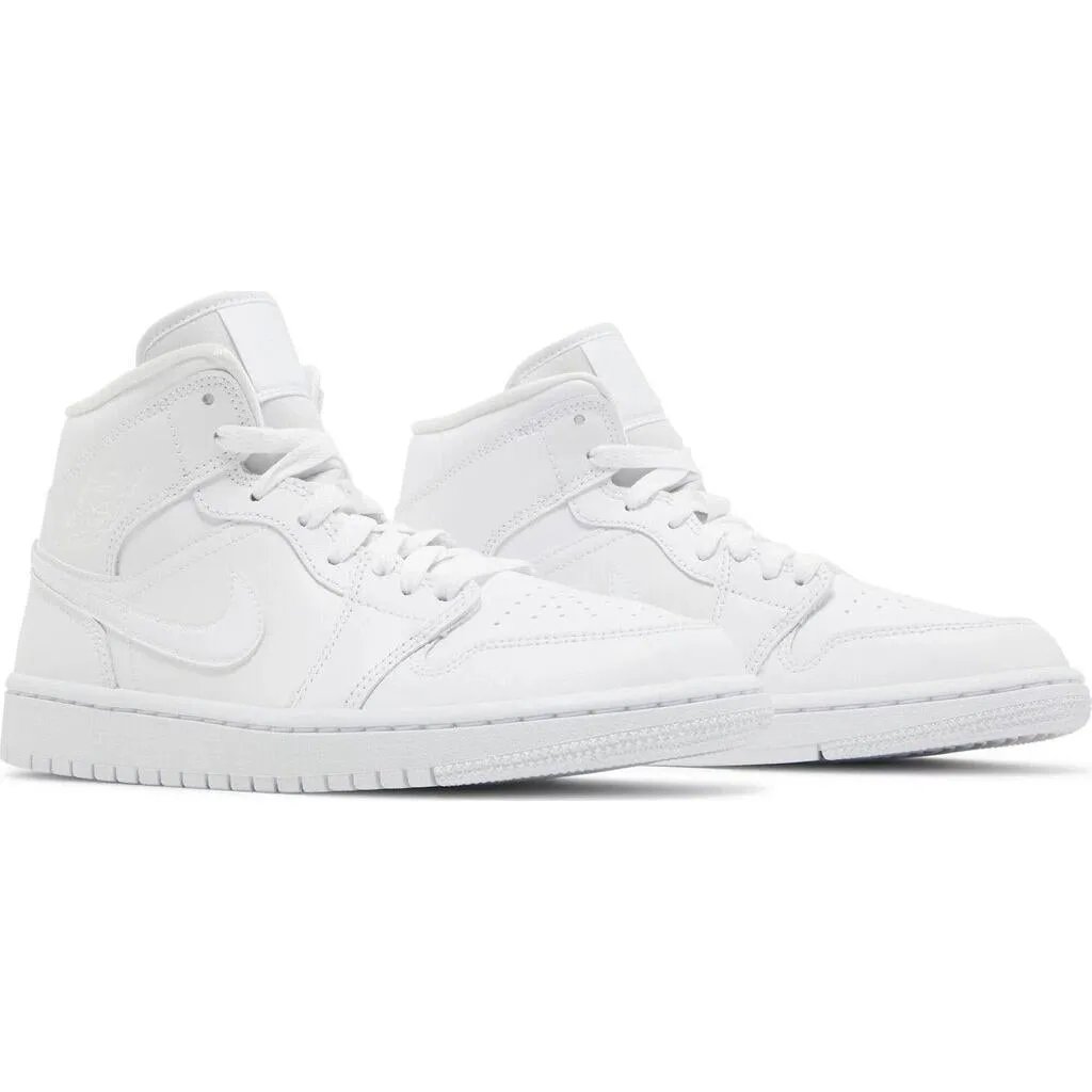 Nike Air Jordan 1 Mid 'Triple White' 2022 W