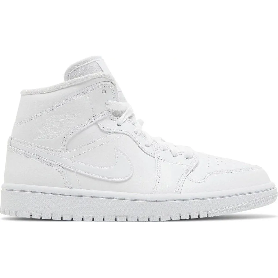 Nike Air Jordan 1 Mid 'Triple White' 2022 W