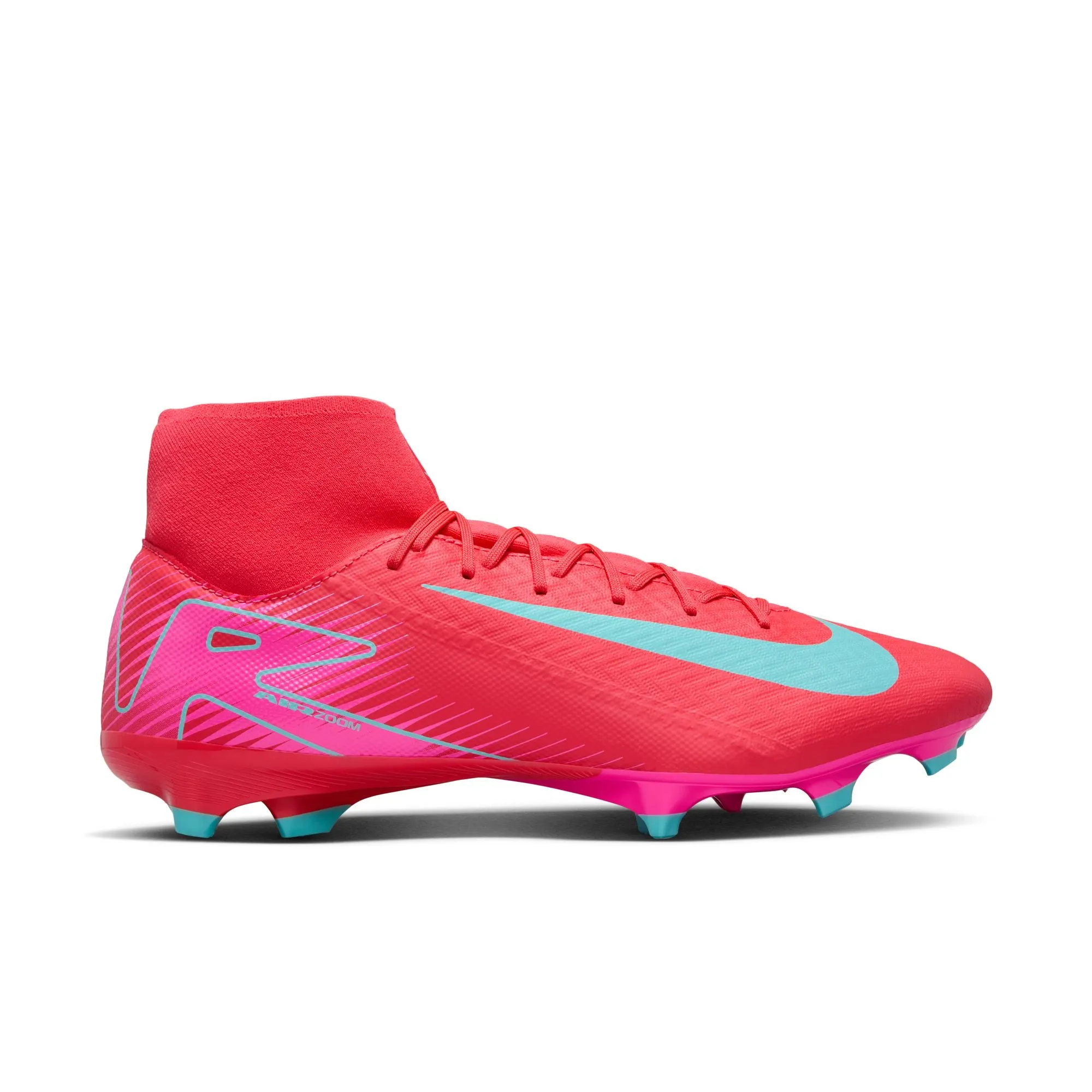 Nike Air Zoom Mercurial Superfly 10 Academy FG/MG Soccer Cleat - Ember Glow/ Aurora Green