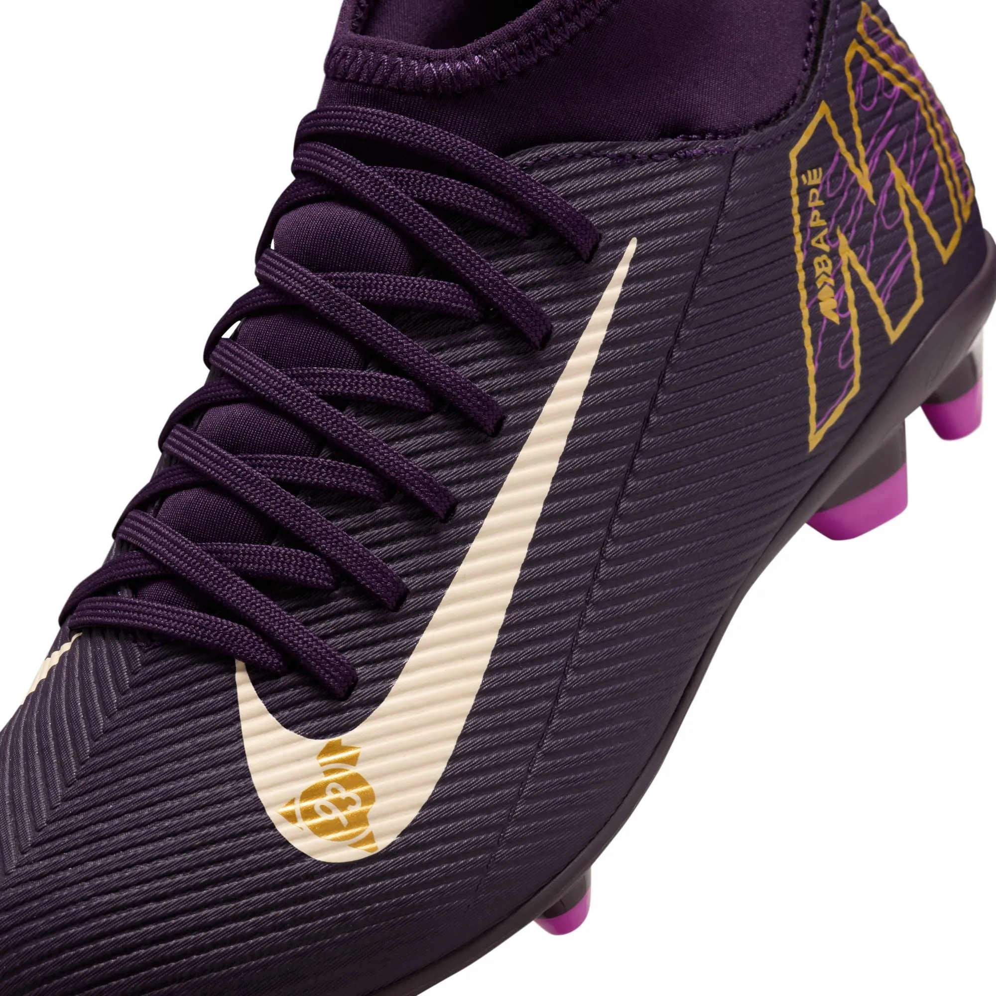 Nike Air Zoom Mercurial Superfly 10 Academy KM Firm Ground FG/MG Soccer Cleat - Grand Purple/Pale Ivory