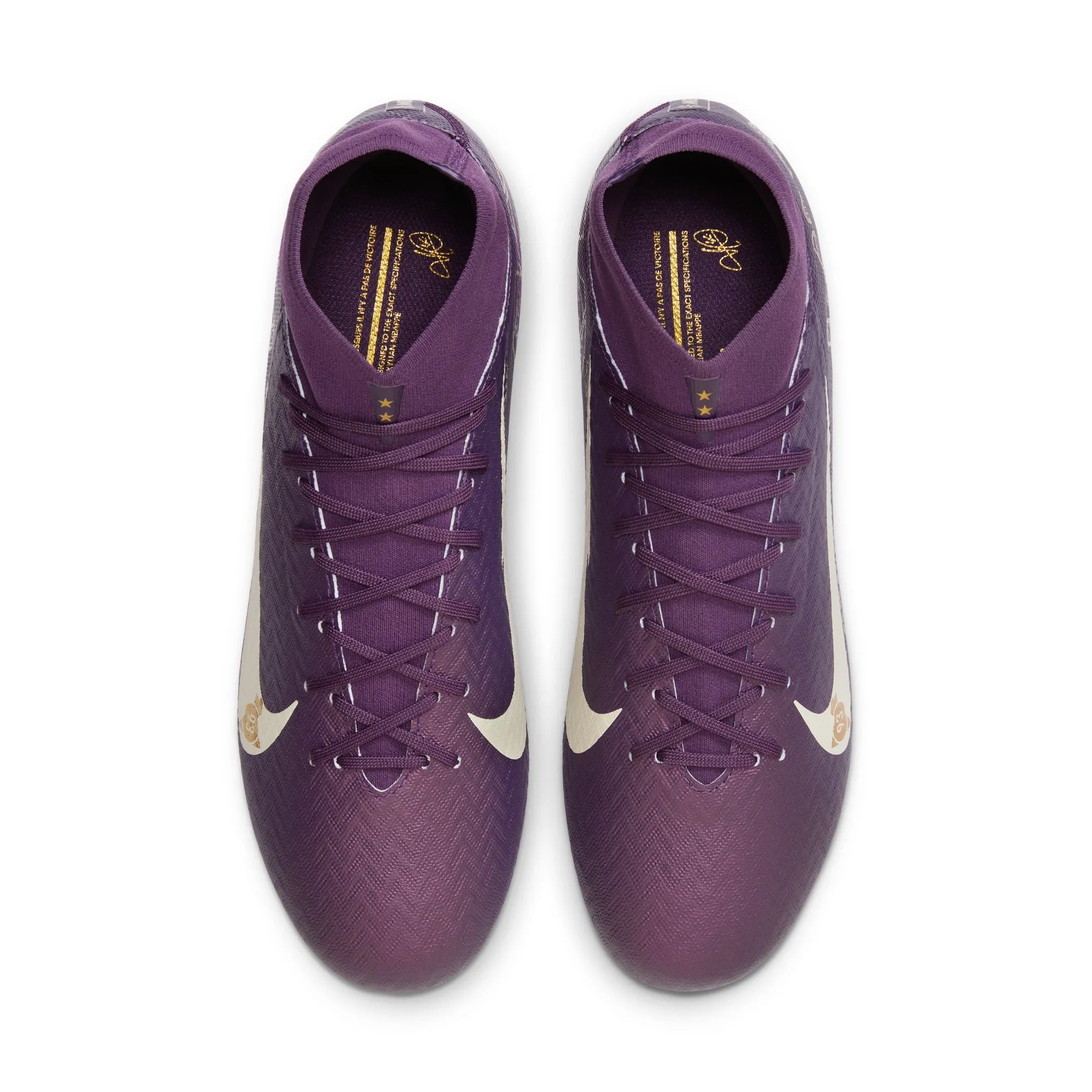 Nike Air Zoom Mercurial Superfly 10 Academy KM Firm Ground FG/MG Soccer Cleat - Grand Purple/Pale Ivory