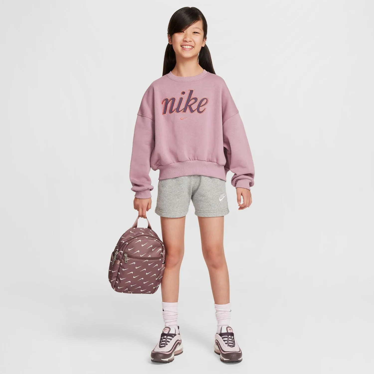 nike Club Fleece Boxy Crew - Youth