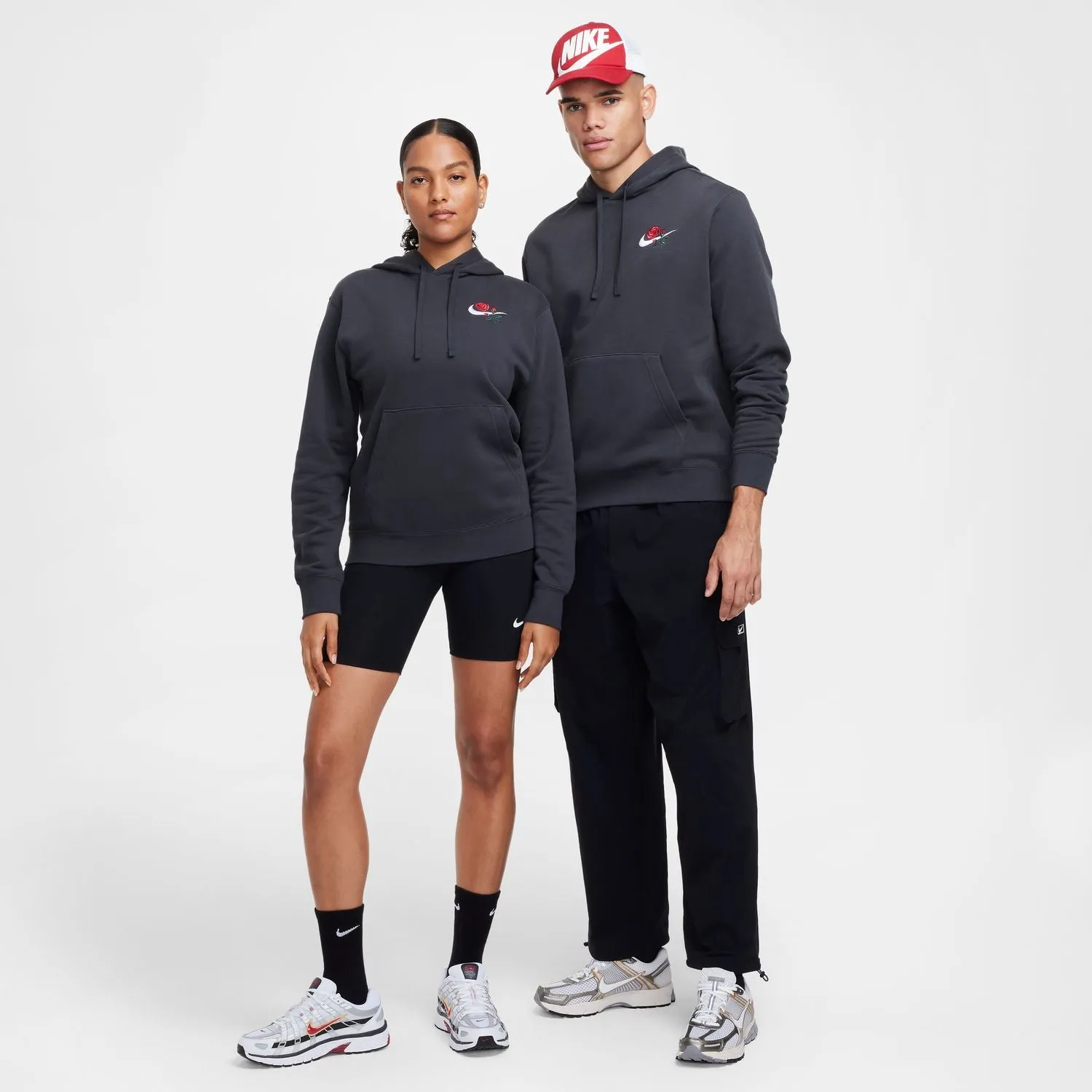 nike Club Fleece Rose Embroidered Hoody - Mens