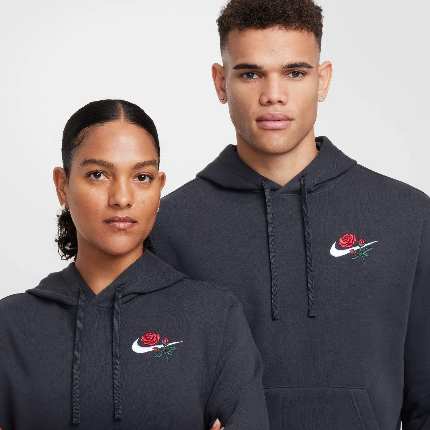nike Club Fleece Rose Embroidered Hoody - Mens