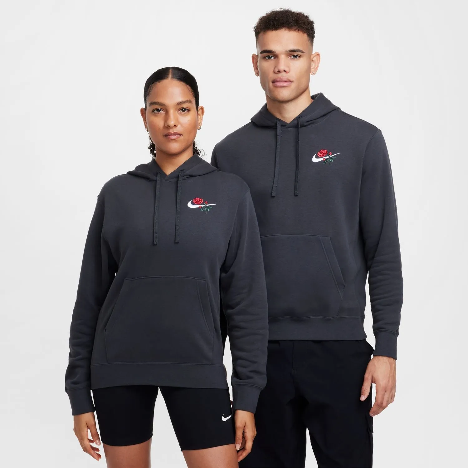 nike Club Fleece Rose Embroidered Hoody - Mens