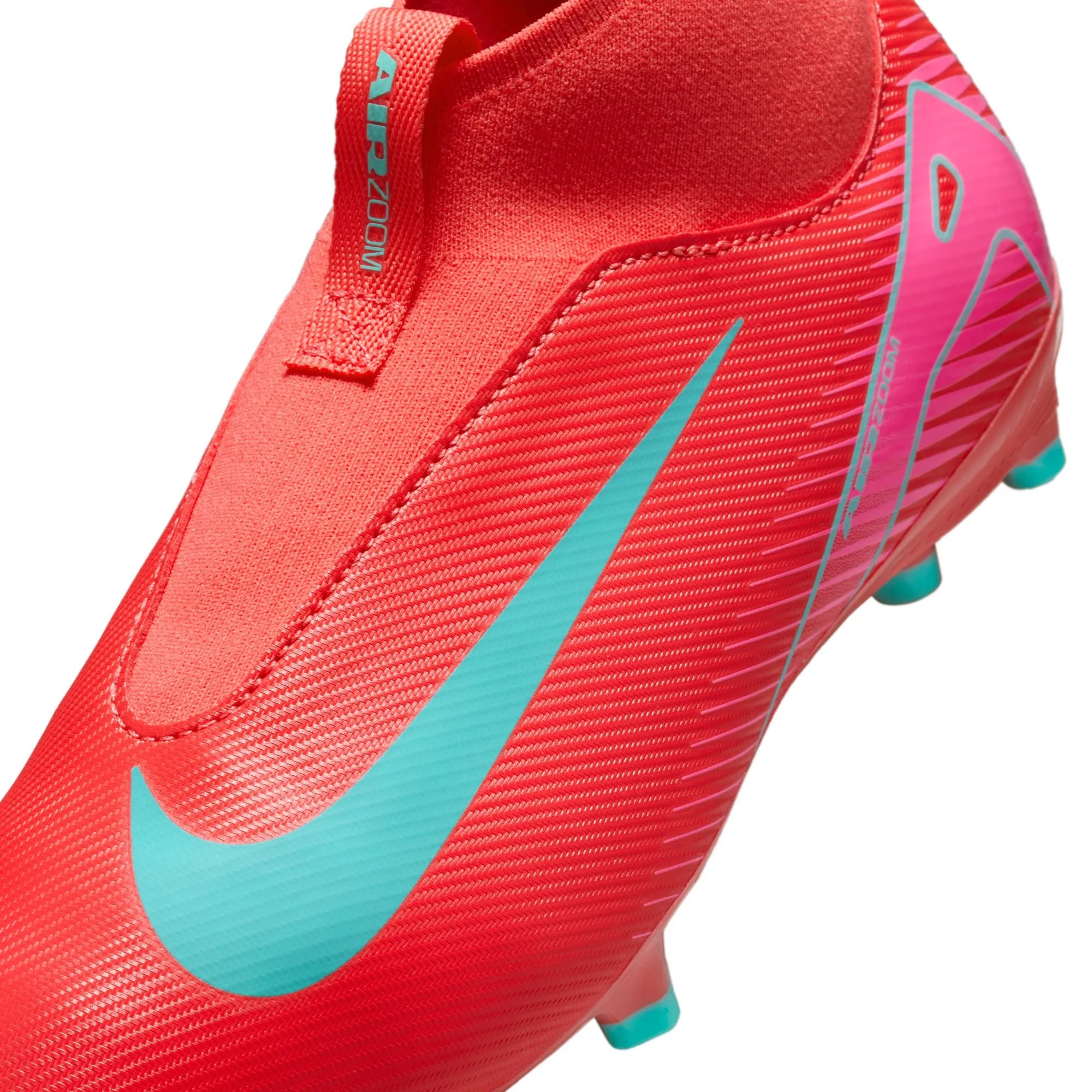 Nike Junior Superfly 10 Academy FG/MG Soccer Cleats - Ember Glow/Aurora Green