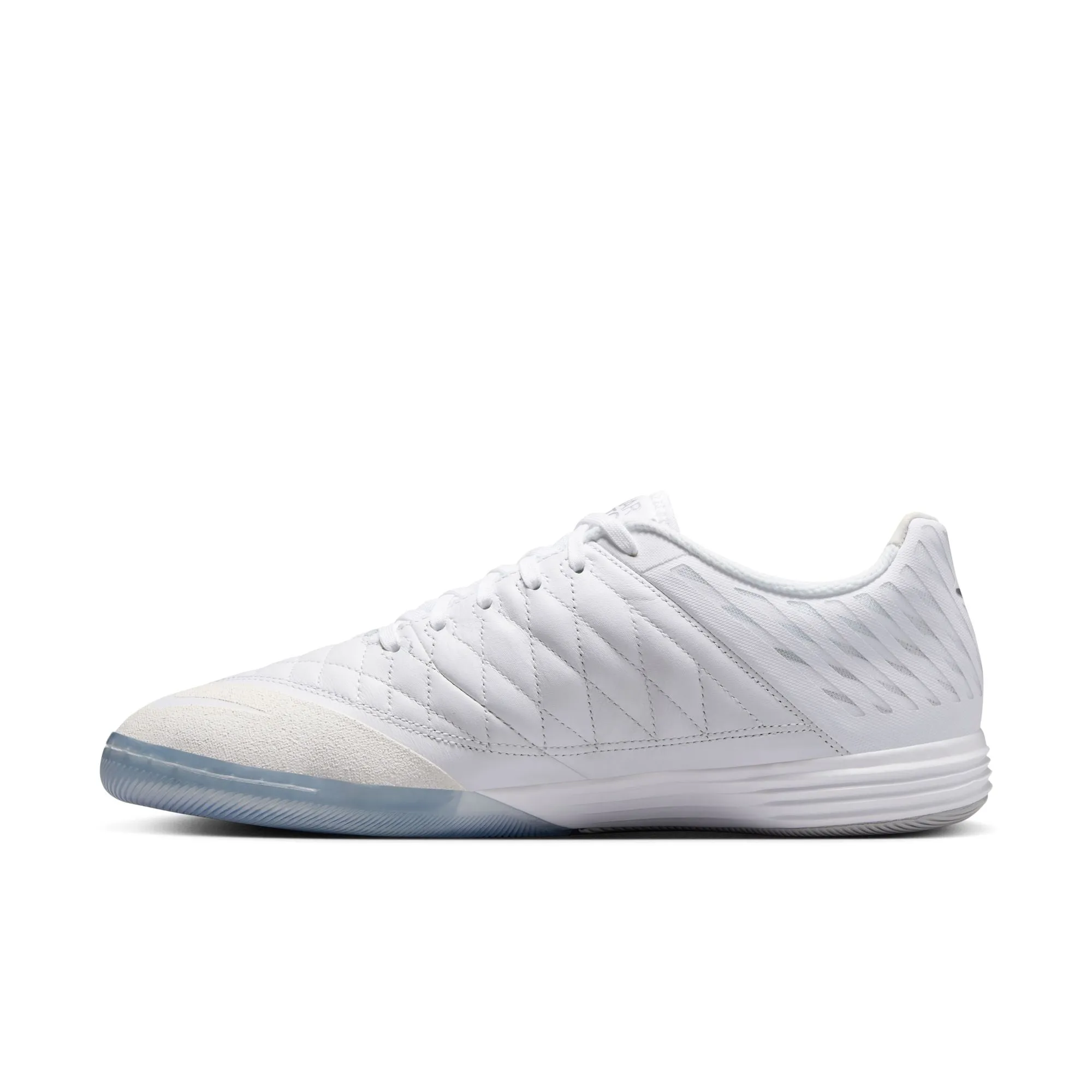 Nike Lunargato II  IN Indoor Soccer Shoes - White/ White Chrome