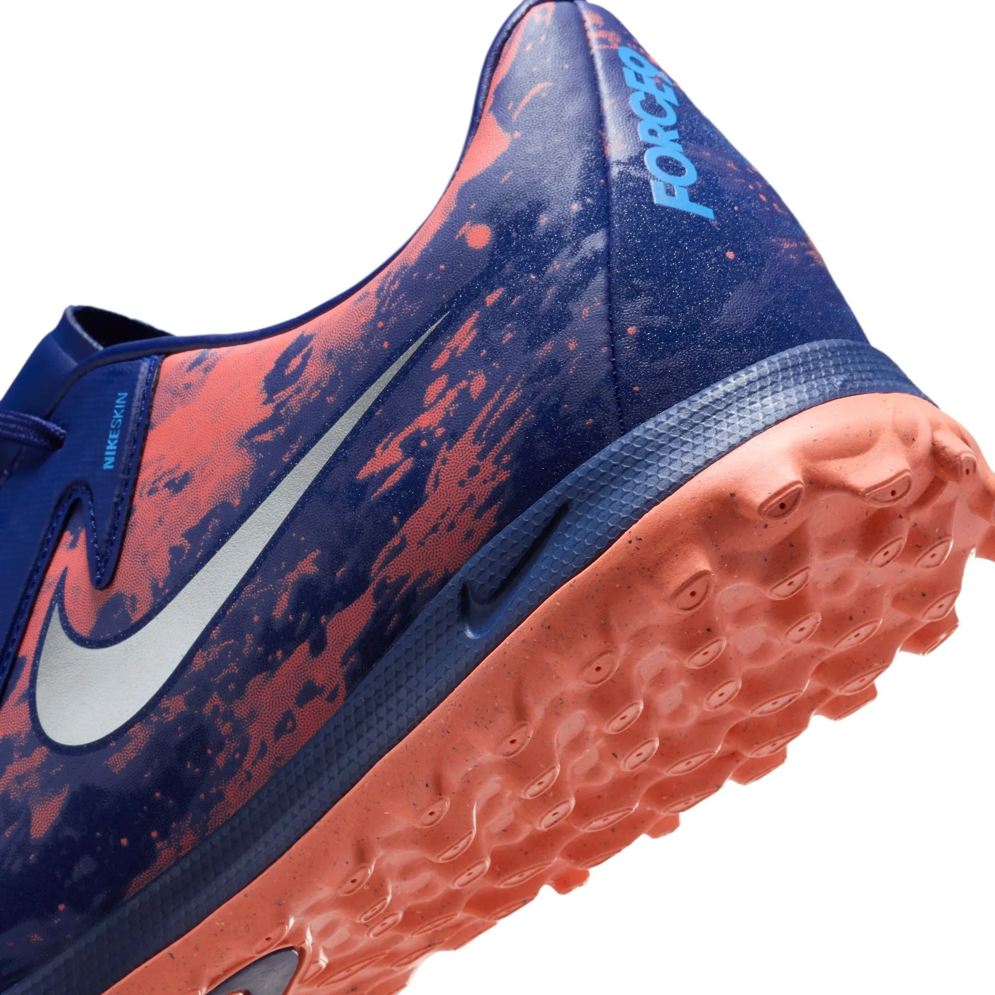 Nike Phantom GX Academy TF Soccer Shoes - Blue Void/ Chrome