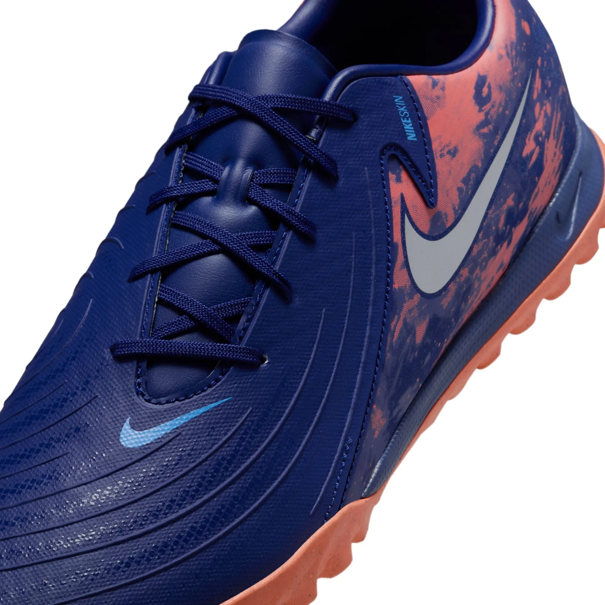 Nike Phantom GX Academy TF Soccer Shoes - Blue Void/ Chrome