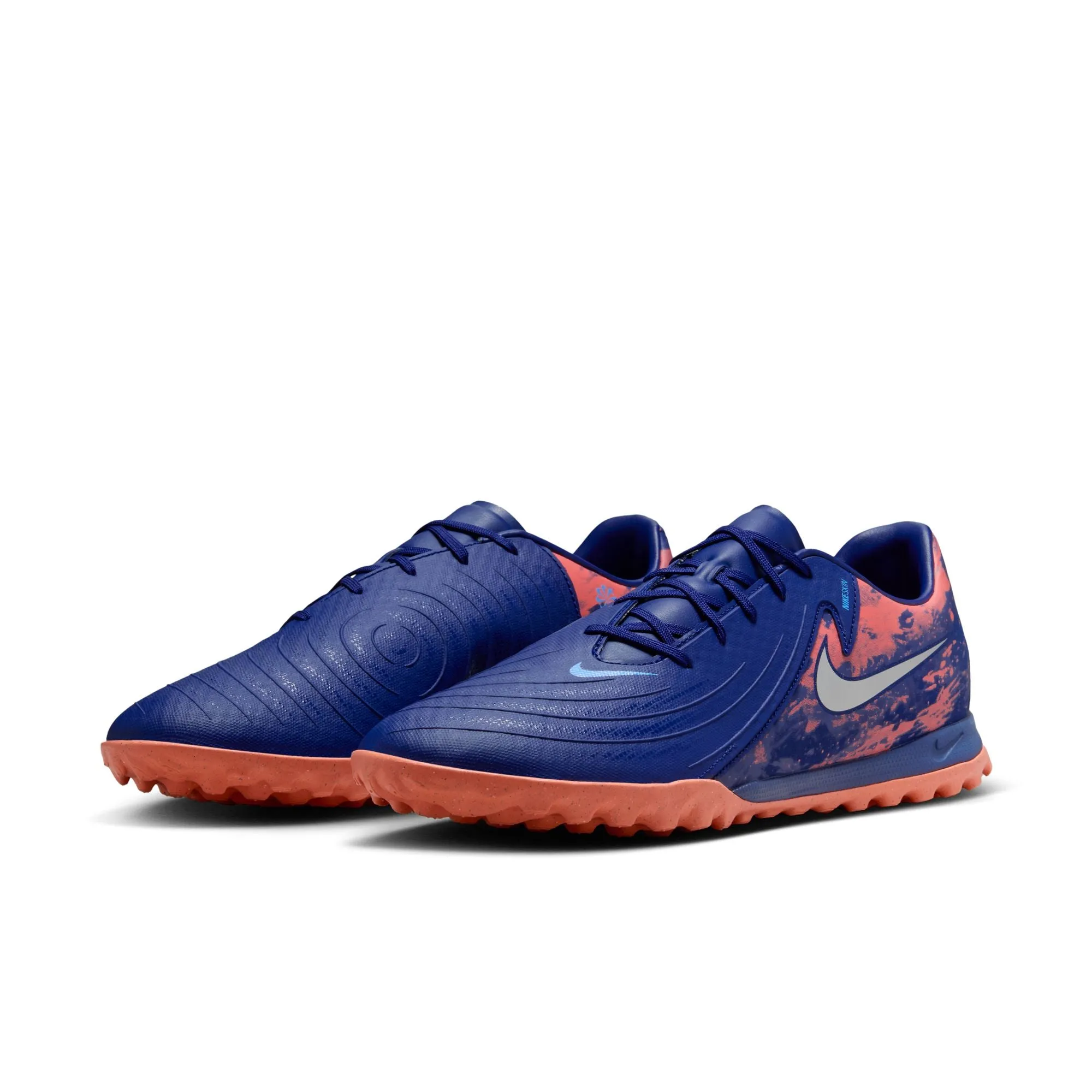 Nike Phantom GX Academy TF Soccer Shoes - Blue Void/ Chrome