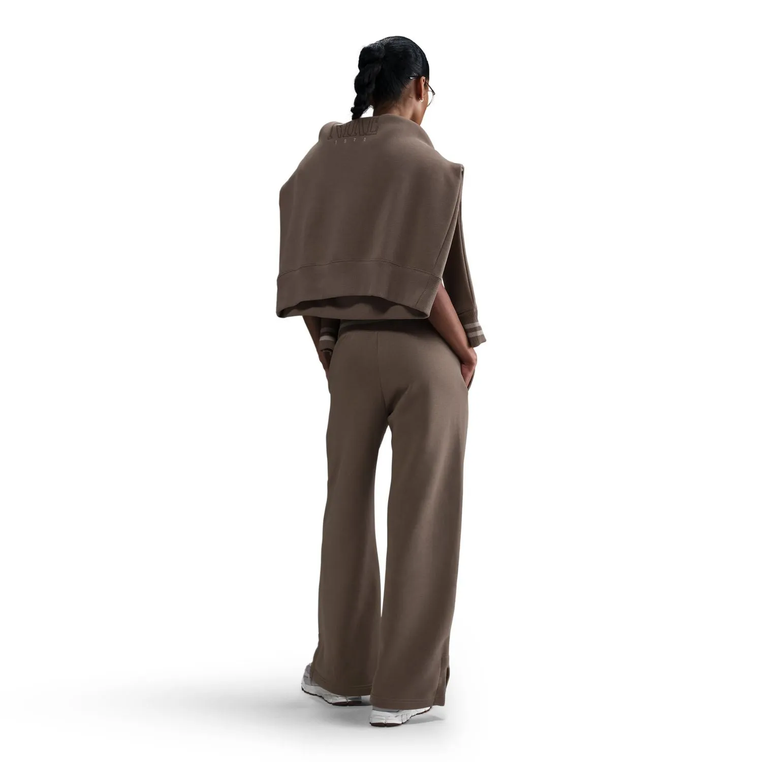 nike Phoenix Fleece Wide HR Graphic Pant - Womens