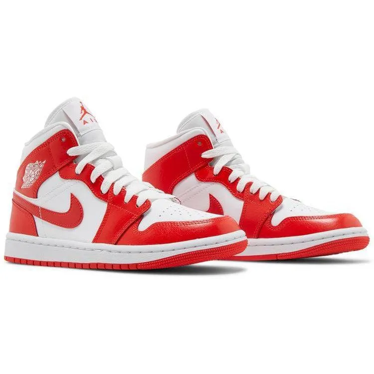 Nike Wmns Air Jordan 1 Mid 'Habanero Red'