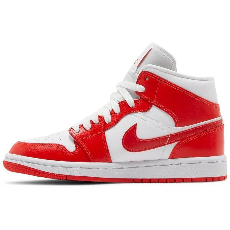 Nike Wmns Air Jordan 1 Mid 'Habanero Red'