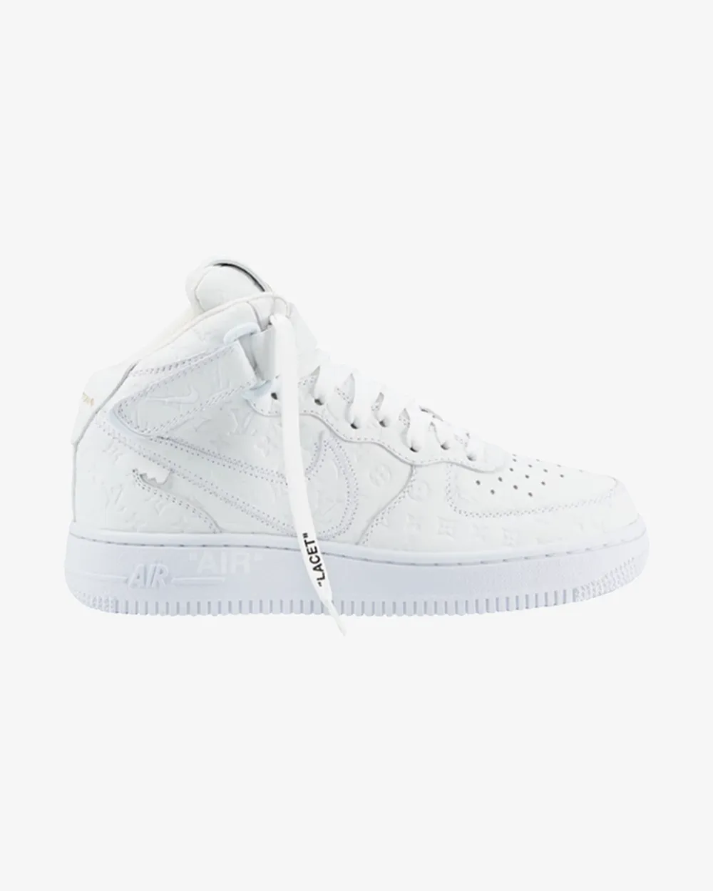 NIKE X LOUIS VUITTON AIR FORCE1 MID WHITE (NEW)