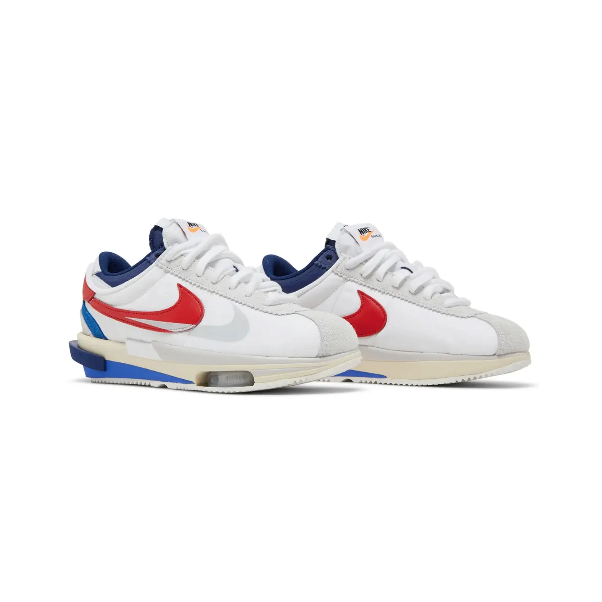 Nike Zoom Cortez SP x Sacai 'White University Red Blue' (2022)