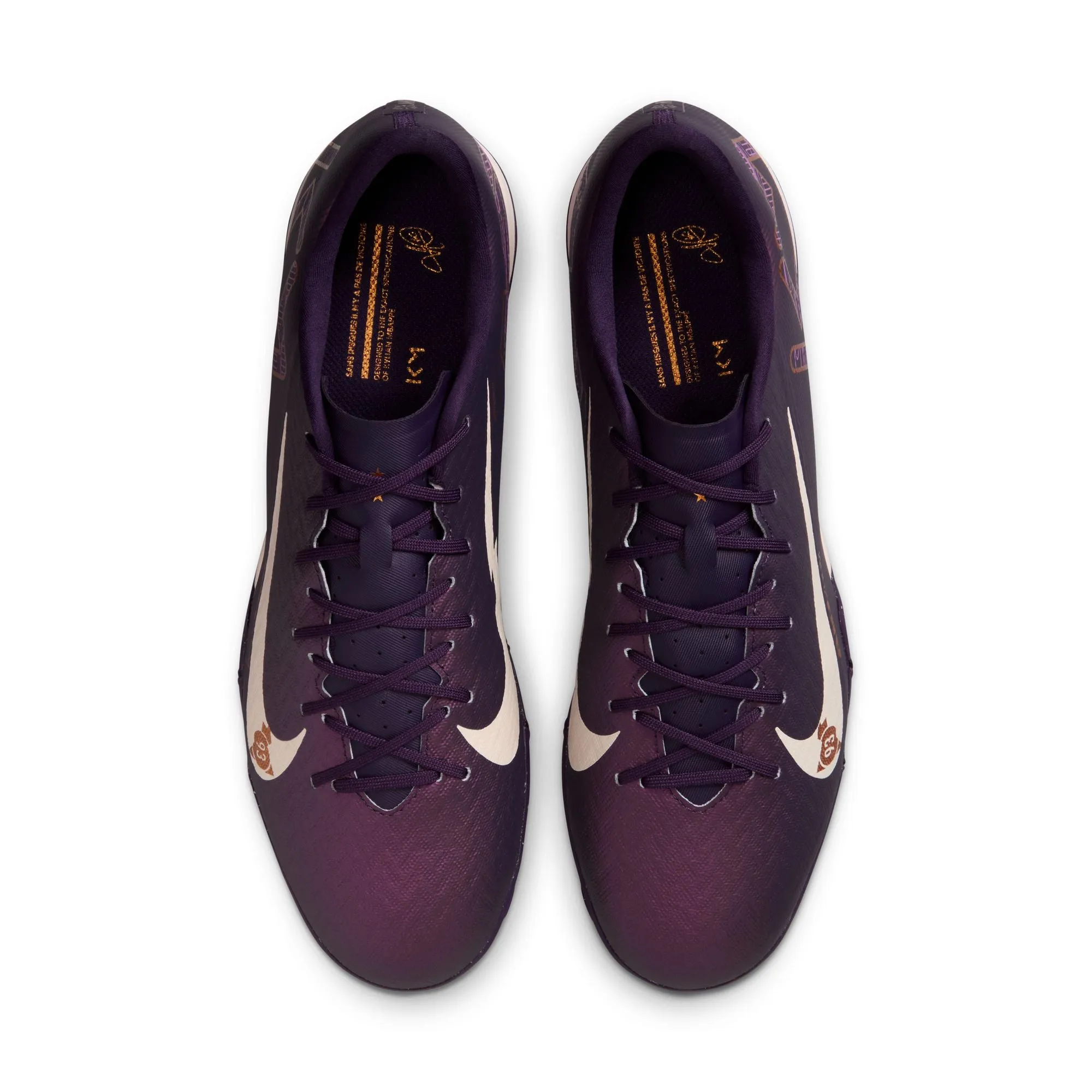 Nike Zoom Mercurial Vapor 16 Academy TF Turf Soccer Shoes - Grand Purple/ Pale Ivory