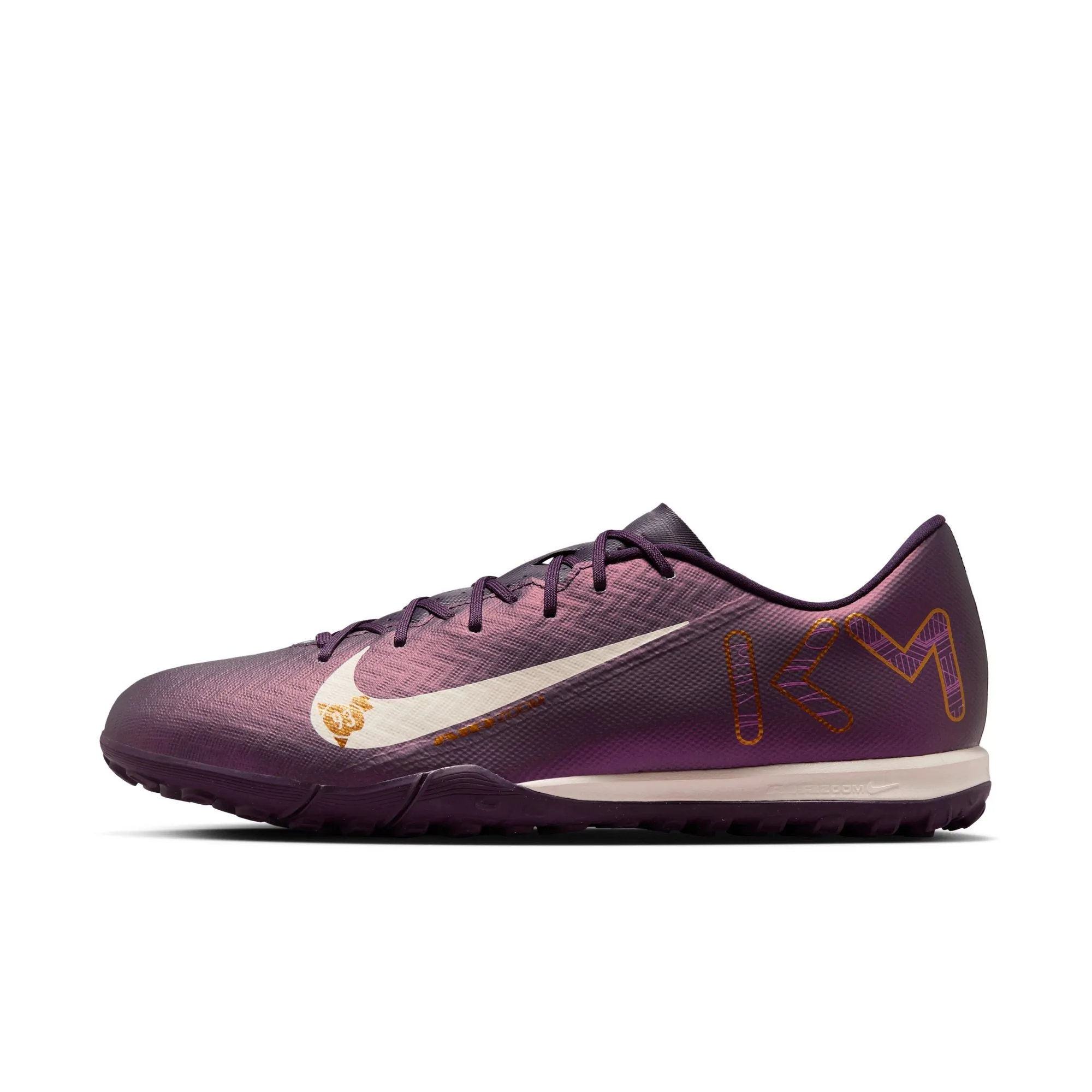 Nike Zoom Mercurial Vapor 16 Academy TF Turf Soccer Shoes - Grand Purple/ Pale Ivory