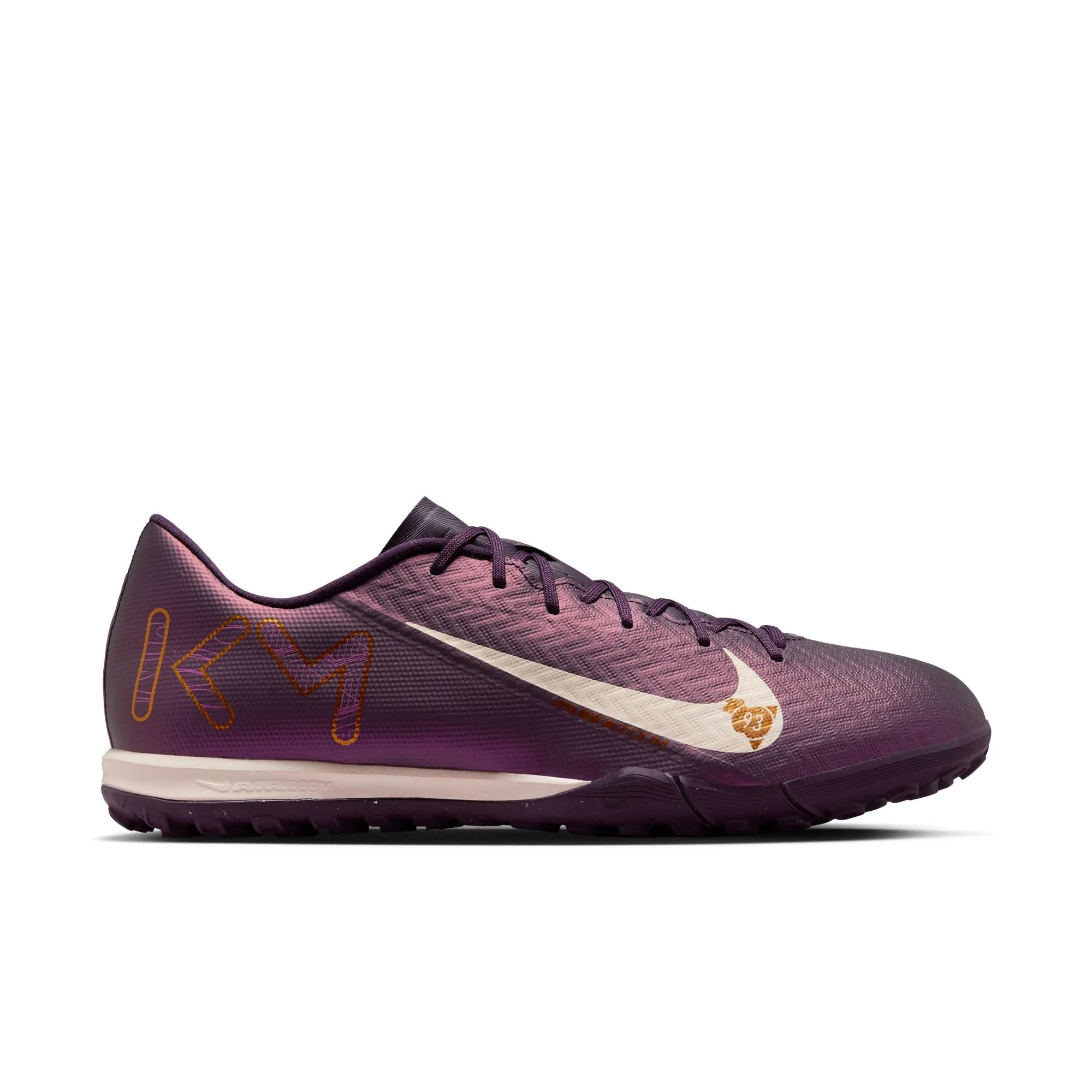 Nike Zoom Mercurial Vapor 16 Academy TF Turf Soccer Shoes - Grand Purple/ Pale Ivory