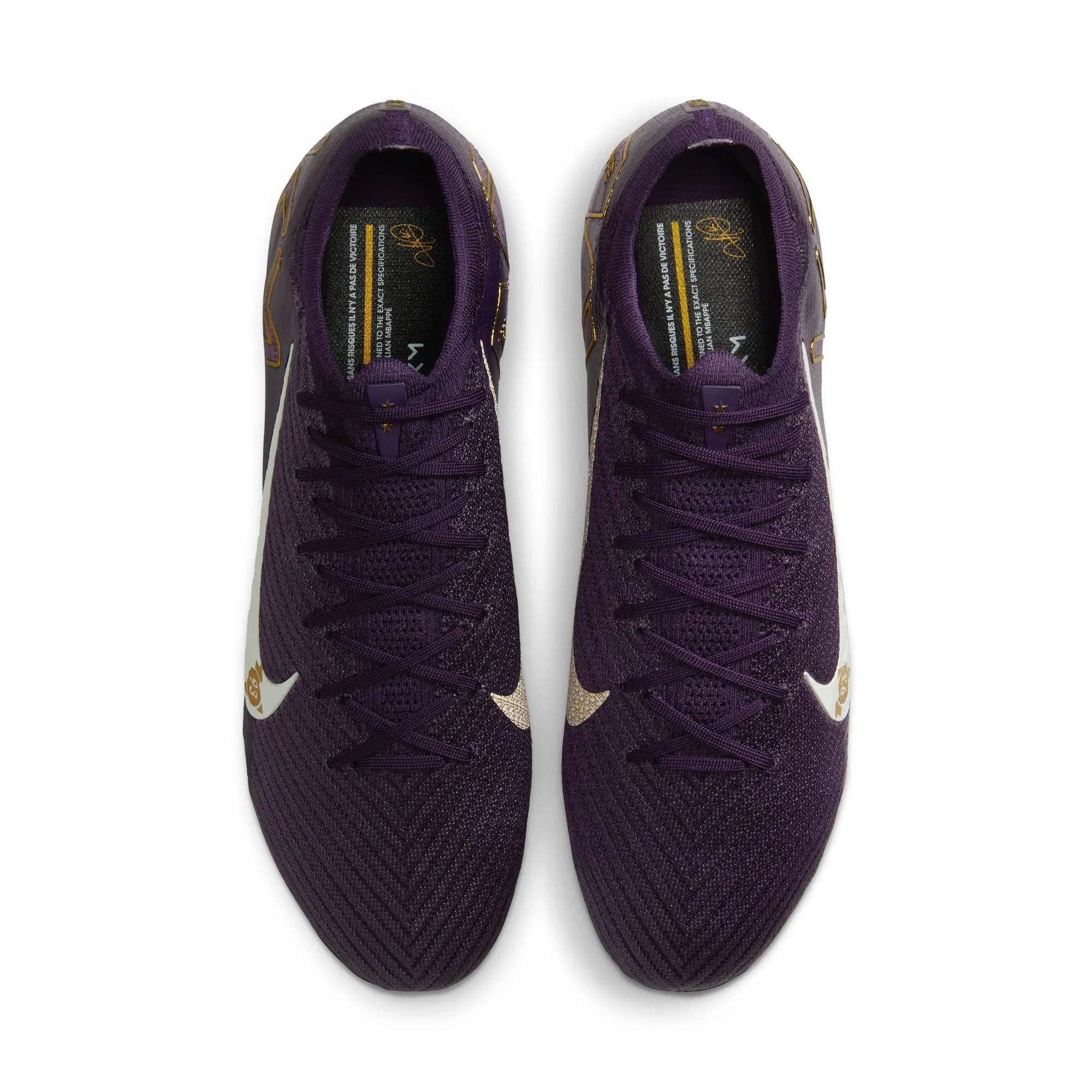 Nike Zoom Mercurial Vapor 16 KM "Kyliam Mbappe" Elite FG Soccer Cleats - Grand Purple/ Pale Ivory