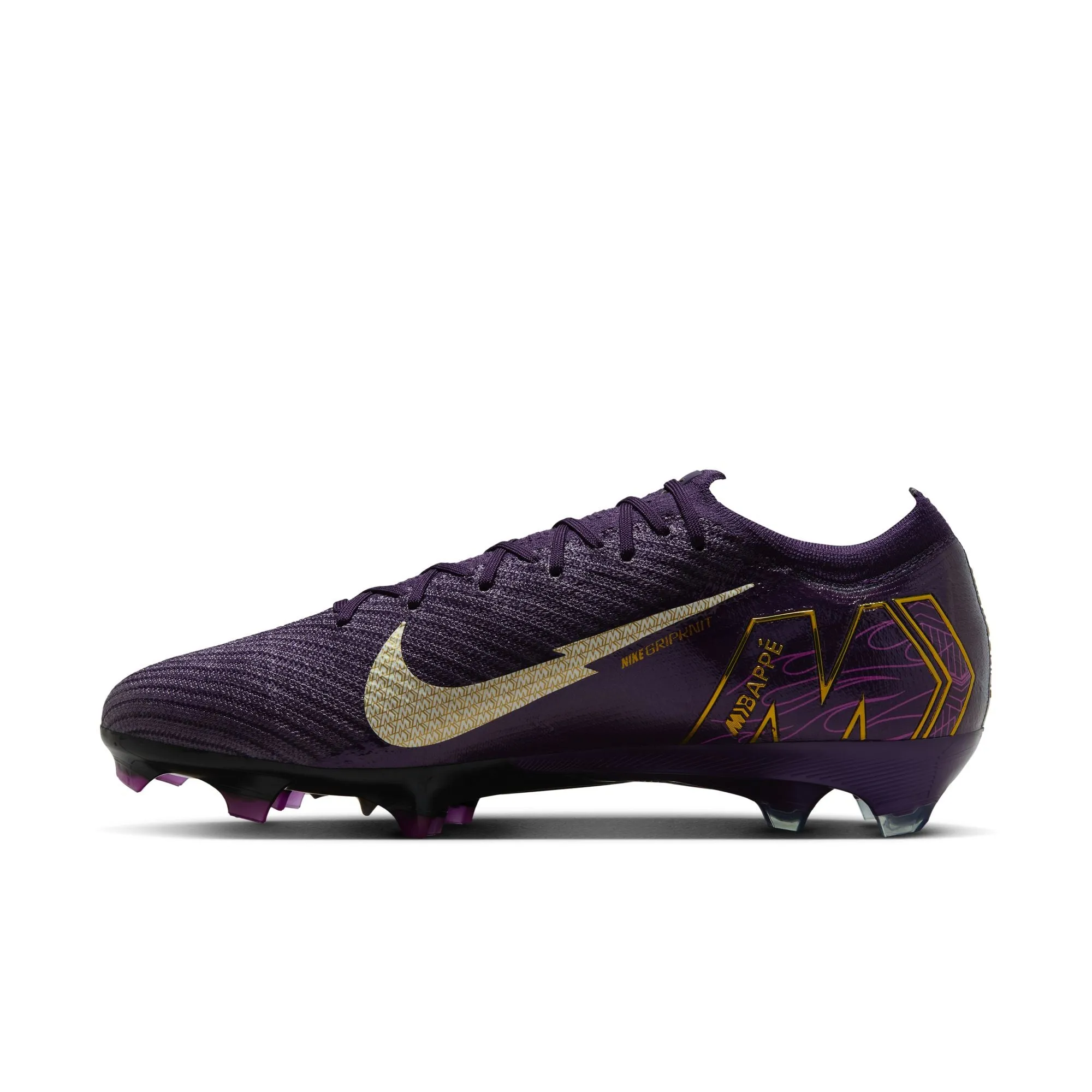Nike Zoom Mercurial Vapor 16 KM "Kyliam Mbappe" Elite FG Soccer Cleats - Grand Purple/ Pale Ivory