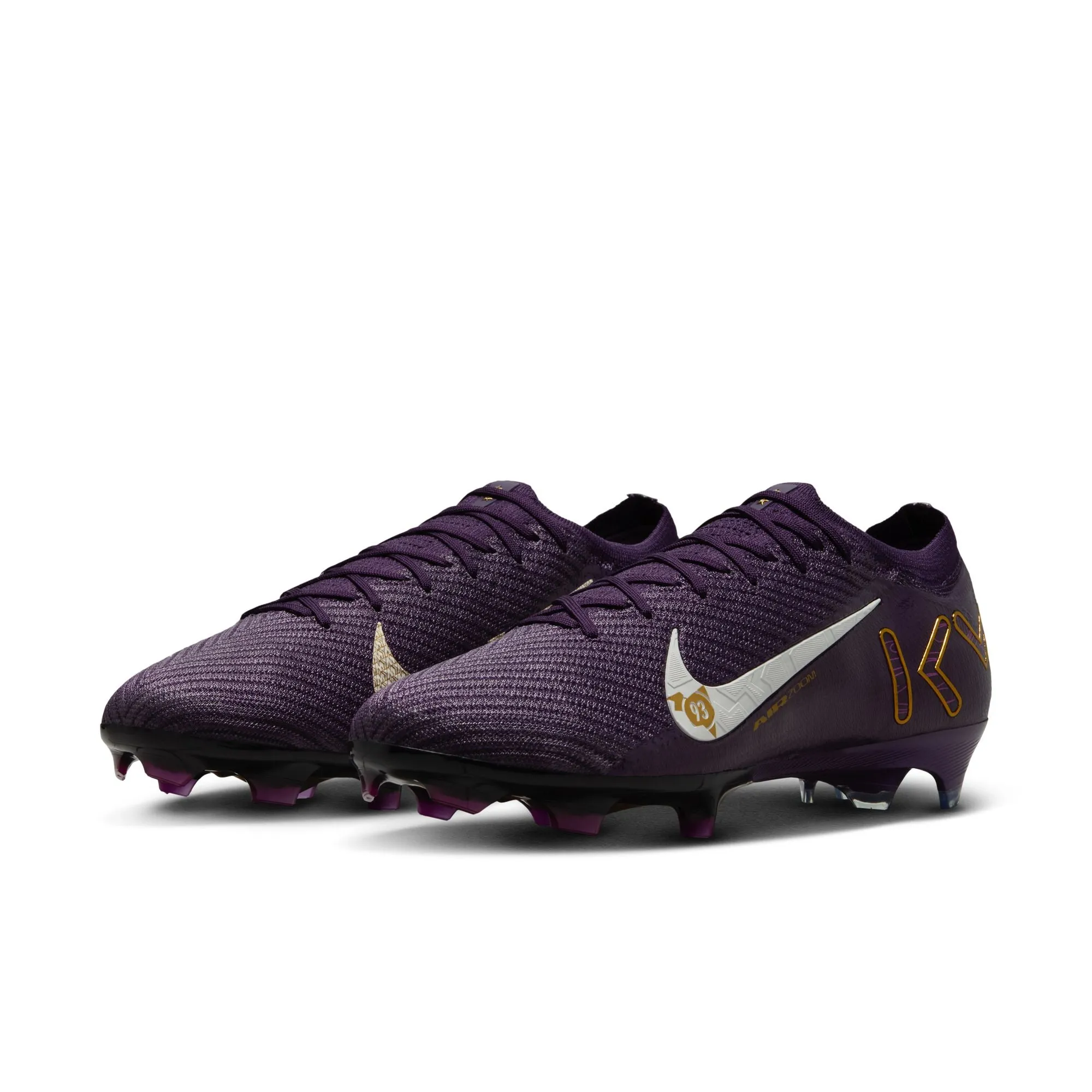 Nike Zoom Mercurial Vapor 16 KM "Kyliam Mbappe" Elite FG Soccer Cleats - Grand Purple/ Pale Ivory