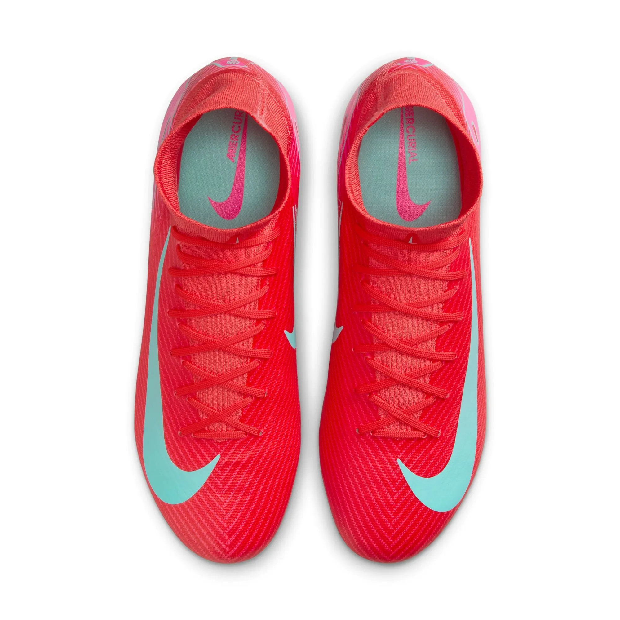 Nike Zoom Superfly 10 Pro FG/MG Firm Ground Soccer Shoes - Ember Glow/Aurora Green