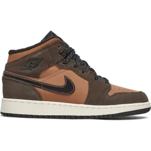 Shoes Nike Nike Air Jordan 1 Mid SE GS 'Earth Tone'