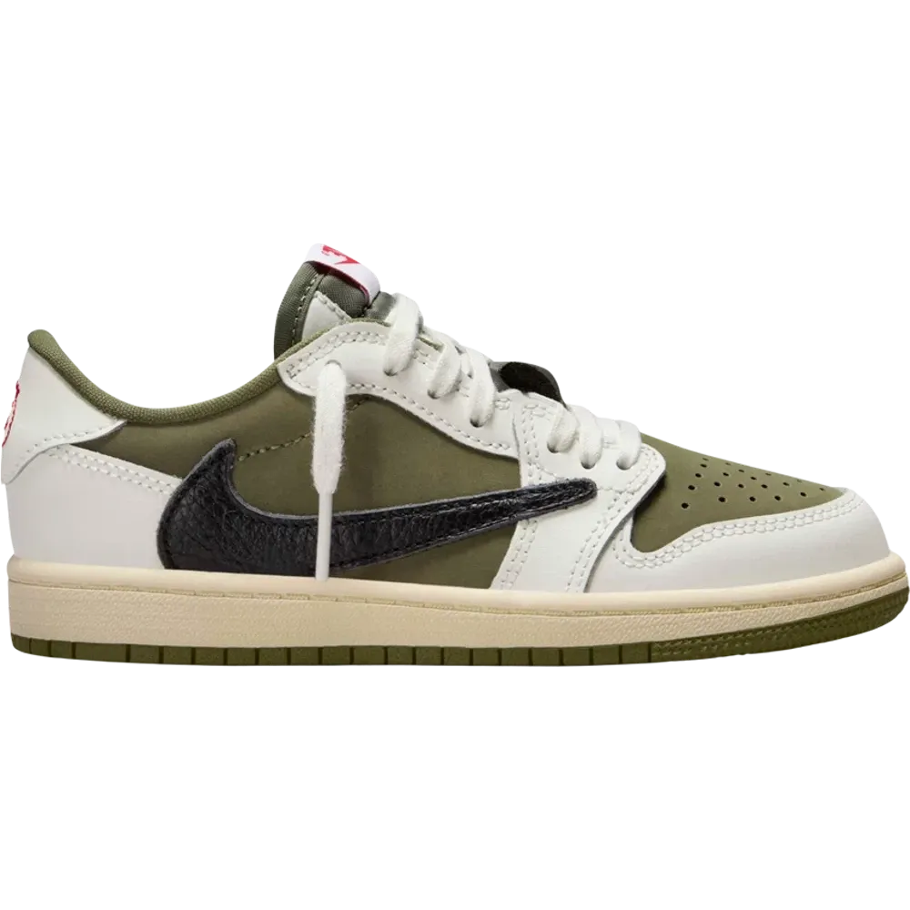 Travis Scott x Air Jordan 1 Retro Low OG SP PS 'Reverse Olive / Medium Olive'